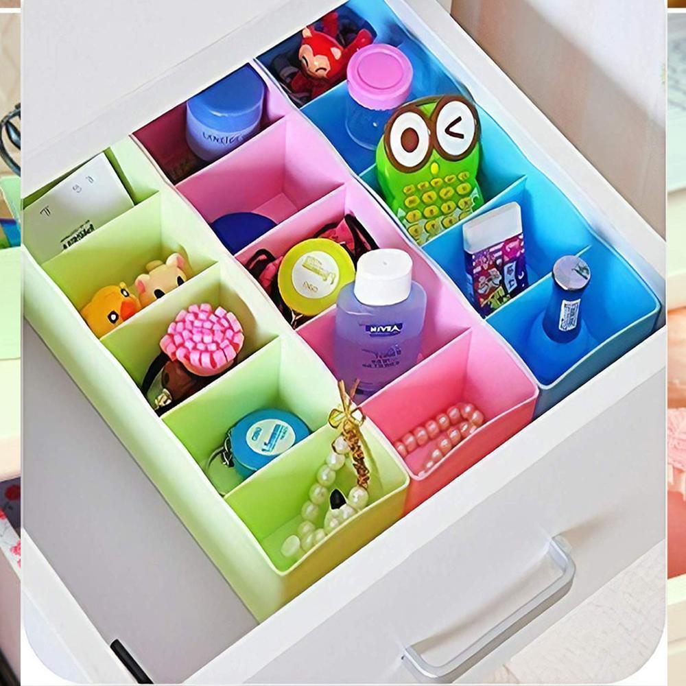 0236 5-Compartments Socks/Handkerchief/Underwear Storage Box Socks Drawer Closet Organizer Storage Boxes (pack of 4) - SkyShopy 0236 5-Compartments Socks/Handkerchief/Underwear Storage Box Socks Drawer Closet Organizer Storage Boxes (pack of 4) - SkyShopy